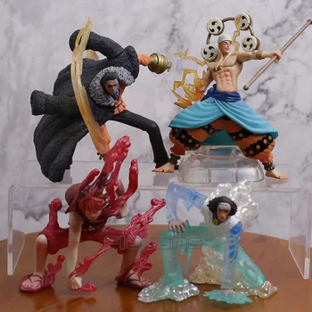 

One Piece Luffy Kuzan Sir Crocodile Enel Anime Cartoon PVC Figures Collectible Model Toys Christmas Gift 4pcs/set