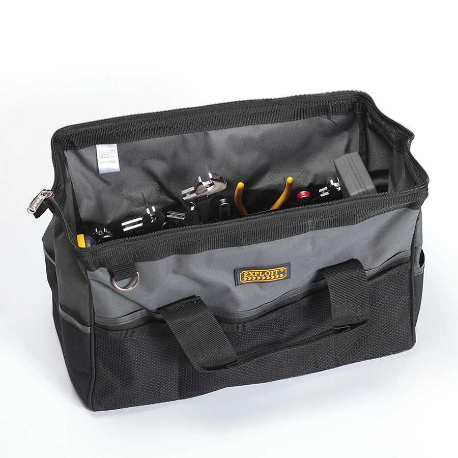 16 inch Open Tote Tool Bags Close Top Wide Mouth Shoulder Bag Muti