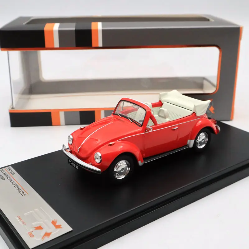 Premium X 1:43 V~W SUPER BEETLE 1973 CONVERTIBLE RED PRD530 Diecast Models Car Limited Edition Collection