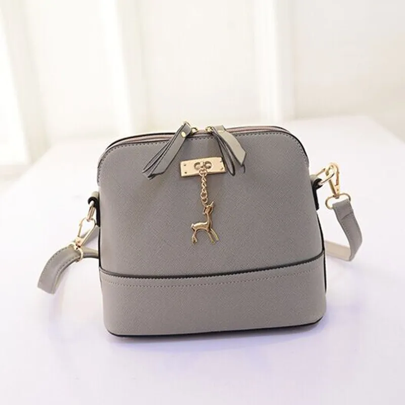 

Cruciform Deer Shell Package Fashion Lady's One Shoulder Straddle Bag Women's Handbags Handling Handle ZF9663