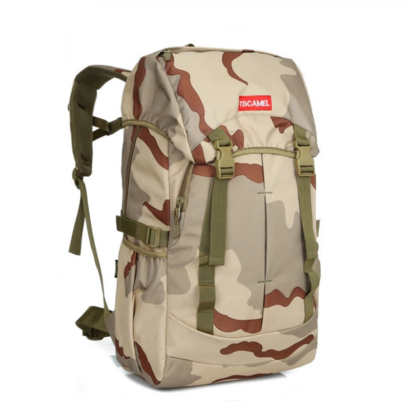 

Camo Tactical Backpack Military Army 50L Waterproof Hiking Hunting Backpack Tourist Rucksack Out Door Sports Bag