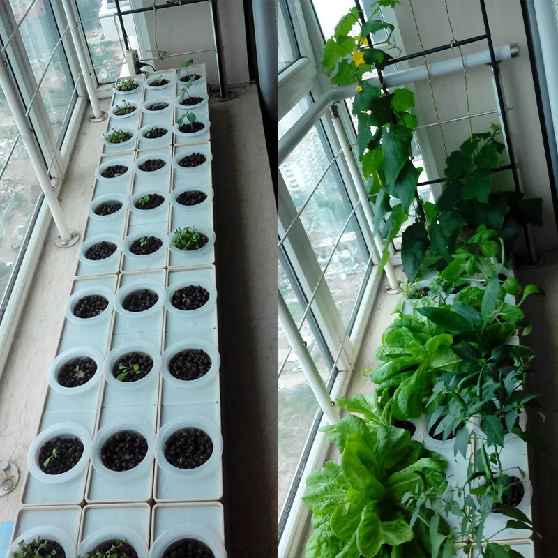 Two Sets DIY Grow vegetables in house or balcony Hydroponics system without earth assemble sets green vegetable garden Two Sets DIY Grow vegetables in house or balcony Hydroponics system without earth assemble sets green vegetable garden