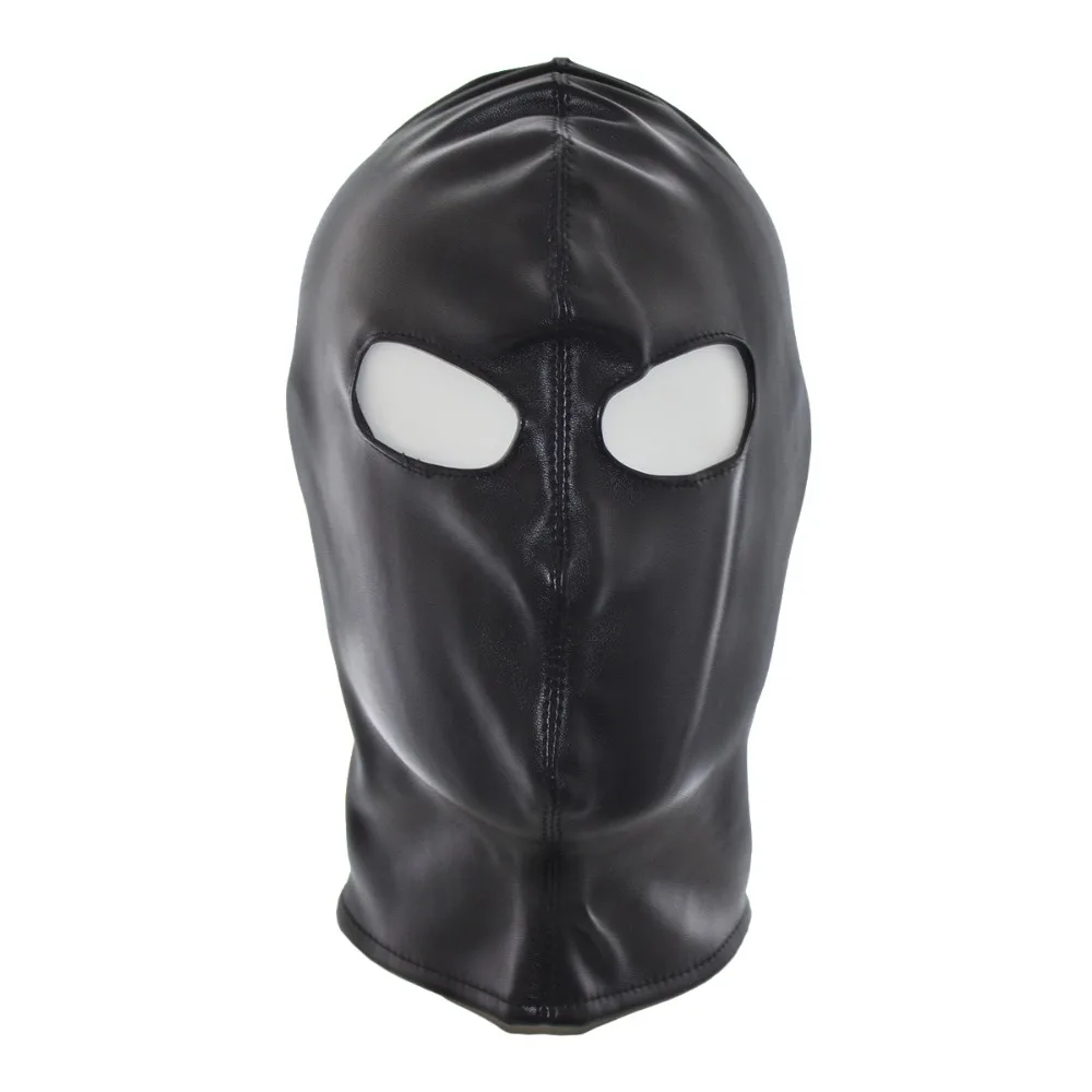 Фетиш маски головные уборы искусственная кожа BDSM Связывание дышащий секс маска Гуд взрослый Для мужчин Для женщин вечерние сексуальные маски