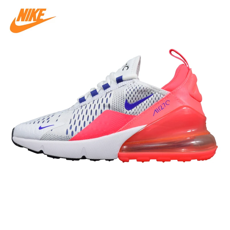 

Nike Air Max 270 Women's Running Shoes , Grey & Red, Shock Absorbing Lightweight Non-slip Breathable AH6789 101