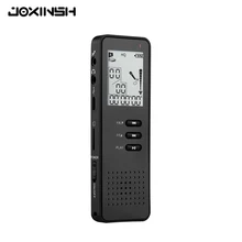 Цифровой диктофон Регистраторы 8 Гб Диктофон профессиональный Портативный звук Регистраторы с Mp3 плеер/TF карты до 64 Гб черный