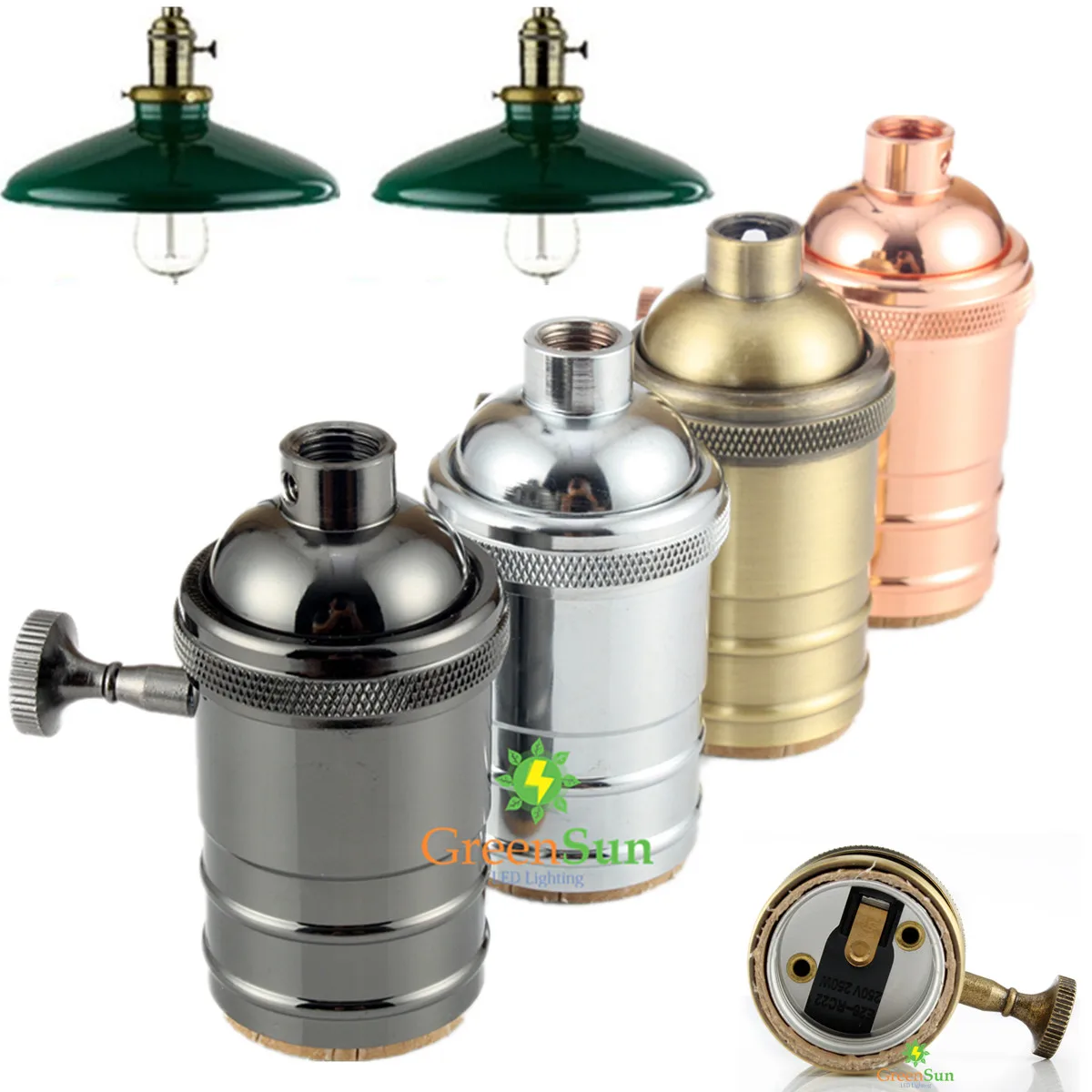 E27 Pendant Lighting Socket Ceiling Light Holder Vintage Edison E27