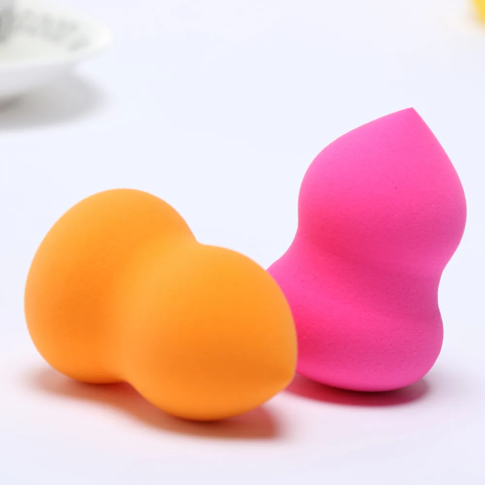 4.2*6cm Gourd Shaped Makeup Sponge Powder Puff Three-Dimensional Latex Powder Puff Makeup Beauty Tools Cosmetic Puff Colors Tool