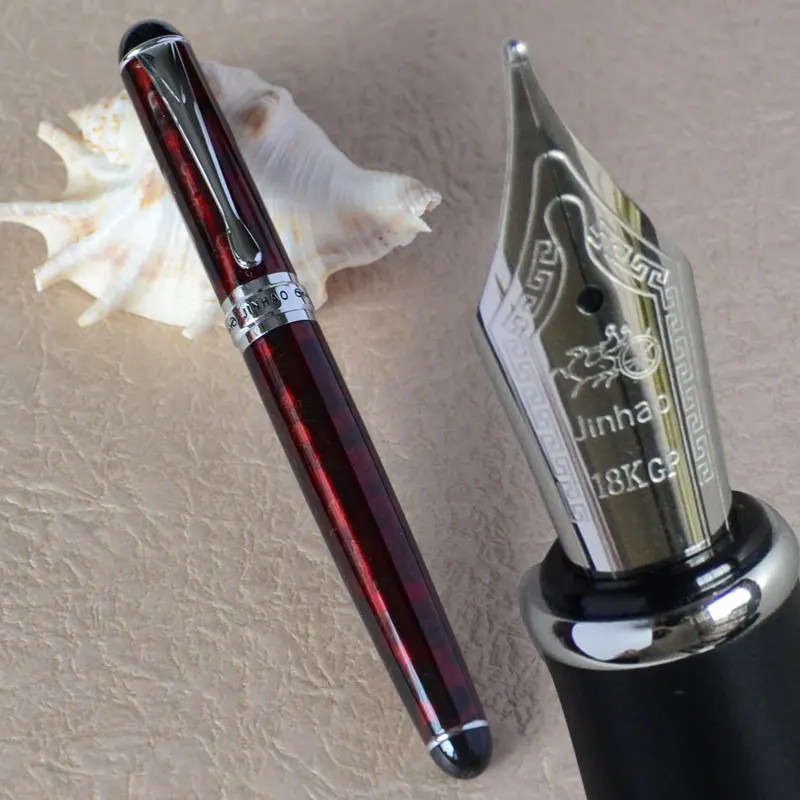 JINHAO X750 Серый медный черный синий белый серебряный золотой розовый фиолетовый 15 видов цветов на выбор перо с широким основанием авторучка - Цвет: Pen as picture