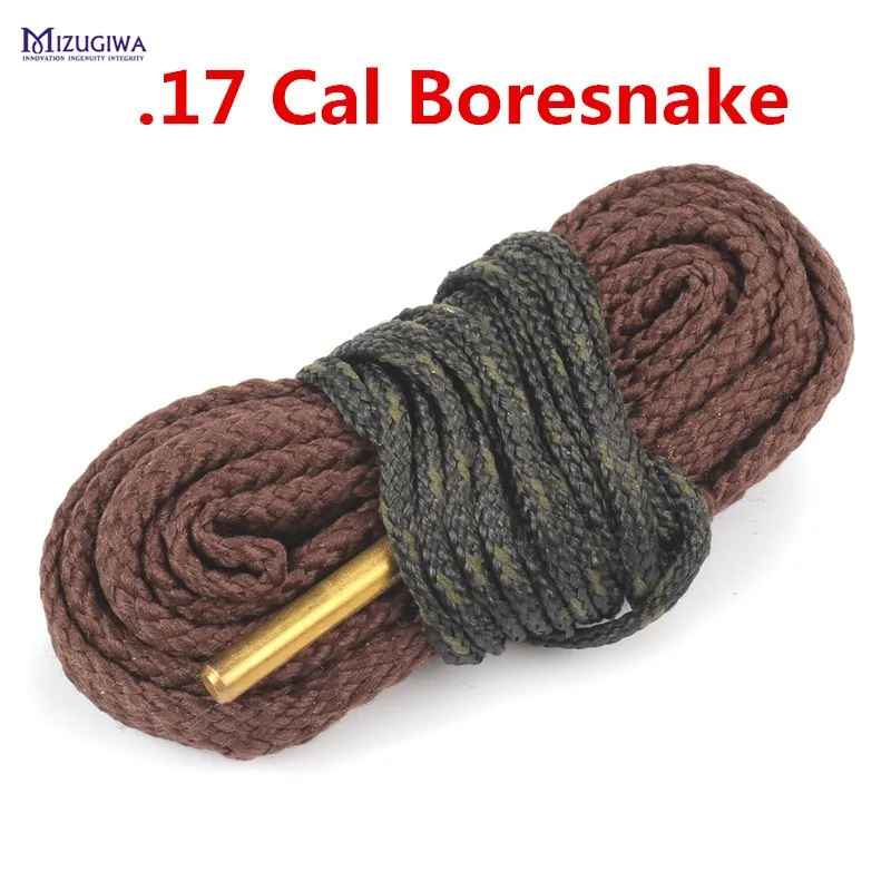 MIZUGIWA Bore Snake Cleaning .17HMR .17 CAL Calibre .177 Rifle Barrel Boresnake Cleaner Pistol