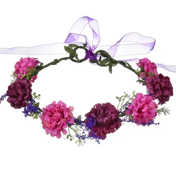 

Head Flower Wreath Crown Bride Floral Decoration Factory Direct Top Quality