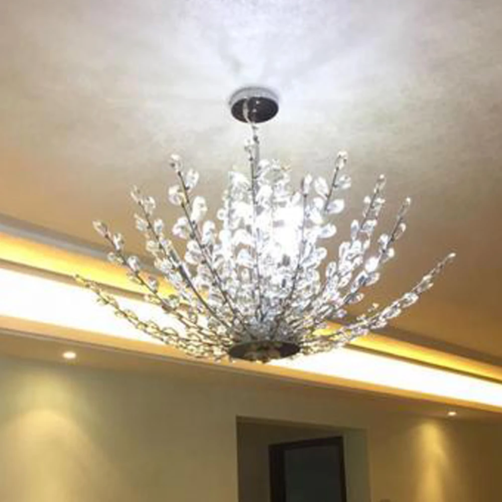 

high quality modern chandelier LED crystal lamp AC110V 240V lustre home decor crystal hanging lights