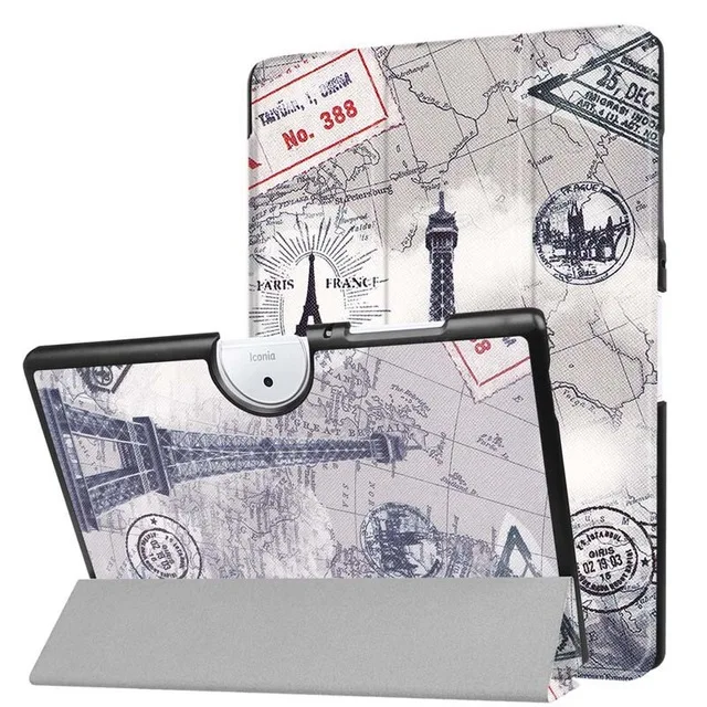 3в1 Магнитный защитный чехол с принтом Folio Stand из искусственной кожи чехол для acer Iconia One 10 B3-A40 B3 A40 10,1 ''планшет+ пленка+ ручка - Цвет: color3