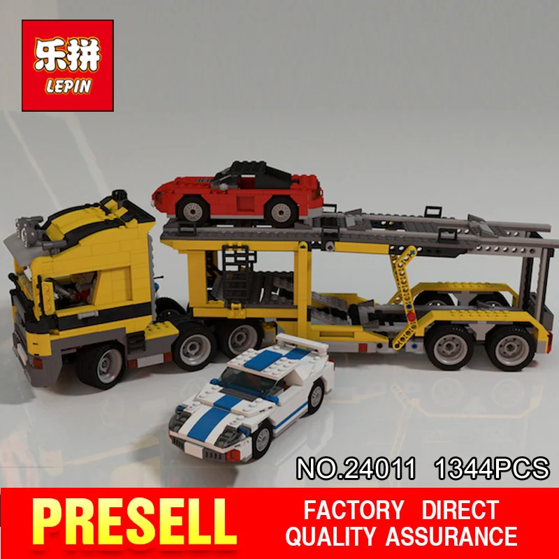 

Lepin 24011 Technic Series 1344Pcs The Three in One Highway Transport Set Educational Building Blocks Brick Toys Model Gift 6753