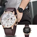 BENYAR Neue männer Sport Uhr Casual Fashion Marke Wasserdichte Military Kalender Leder Quarzuhr Einfache Relogio Masculino-in Quarz-Uhren aus Uhren bei