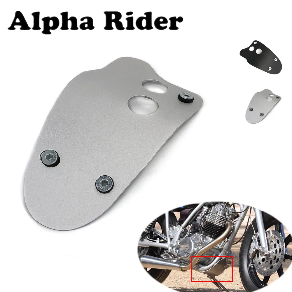 

All Year SR500 SR400 Motorcycle Engine Guard Protector Cover Frame Aluminium Skid Plate For Yamaha SR 500 400 Chrome Black