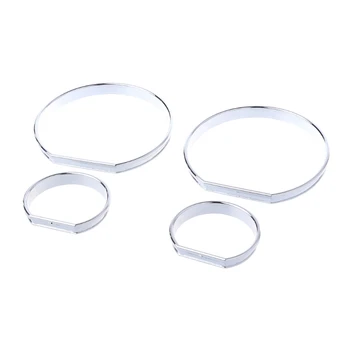 

New Chrome Gauge Dash Dial Rings Bezel Trim Speedometer AC M-Tech For BMW E46