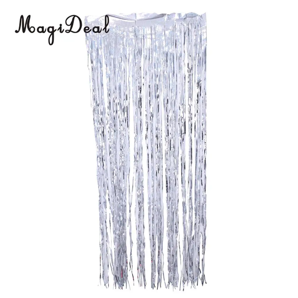 100 Shiny Heart Hanging Foil Balloon Swirl Tinsel Wedding Party Ceiling Decoration