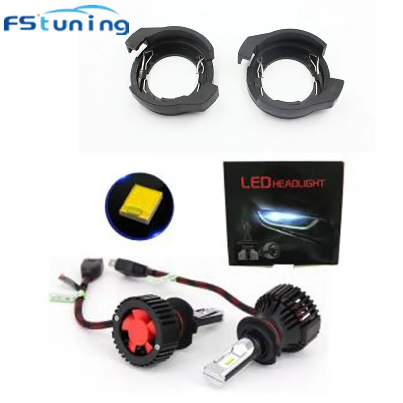 

FStuning T8 H7 LED Headlight bulb for MAGOTAN with For Ford Kuga for Alfa Romeo LED HID H7 Bulb Socket Holders Adapters Base