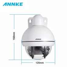 ANNKE HD 720P Мини 3X зум PTZ ИК ночного видения наблюдения камера безопасности Всепогодный IP66 системы видеонаблюдения комплект