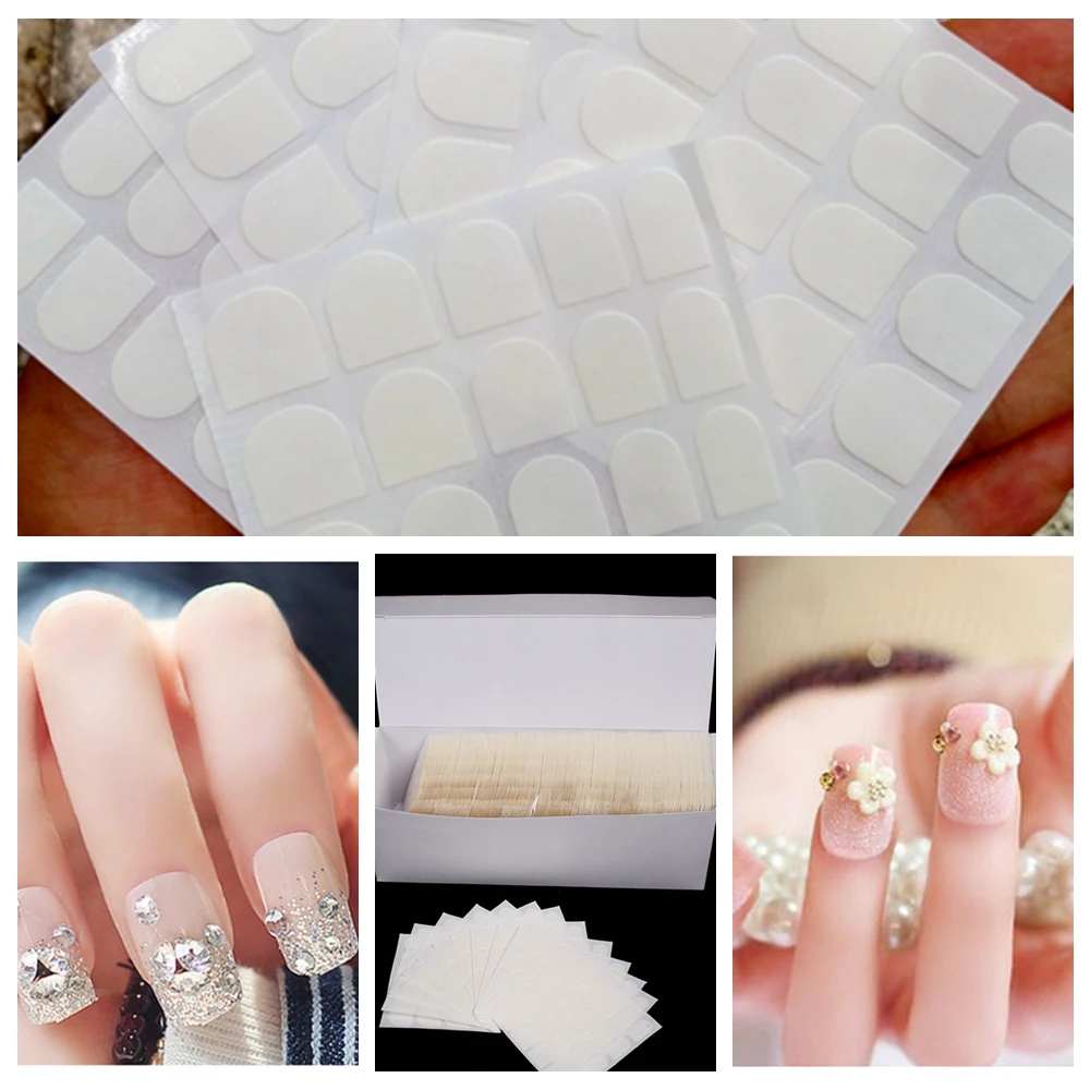 Nail Art Stickers Two sided Stick Fake Nails Special Sticker Double Sided Tape Nail Tools Double