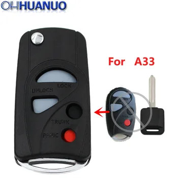 

New Modified Folding Remote Key Shell 4 Button For Nissan CEFIRO A33