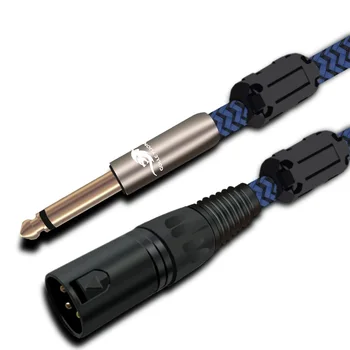 

XLR male to 1/4'' TS Mono 6.35mm male Audio Cable For Mixer Console Amplifier Home Theatre System 1m 2m 3m 5m