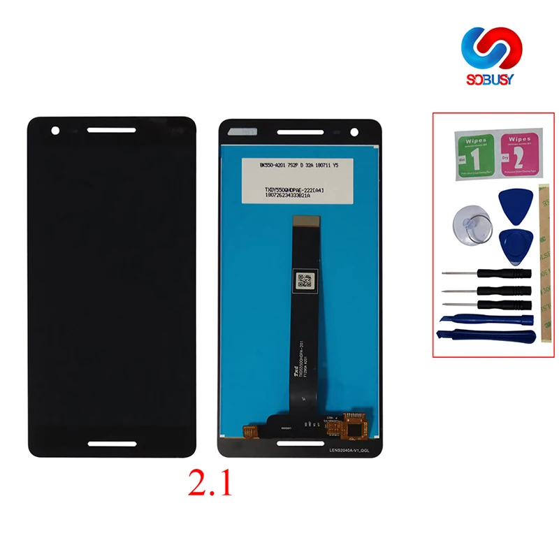 5 &quotЖК дисплей для Nokia 2 1 2018 TA 1080 1084 A 1086 1092 1093 ЖК сенсорный экран полная сборка