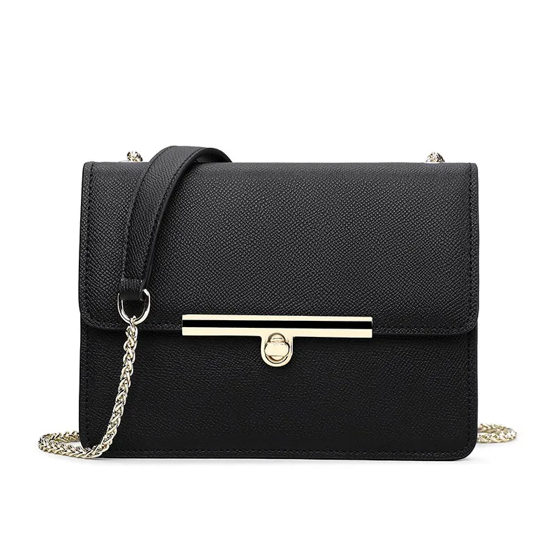 

New Arrival Genuine Leather Fashion Flap Shoulder Bags Mini Women Girls Pure Color Mini Messenger Female for Ladies Shoulder Bag