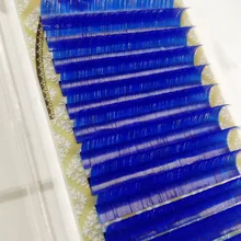 Hbzgtlad CD curl 0,1 мм 8-13 мм накладные ресницы Королевский синий цвет индивидуальный ресниц цветные ресницы Искусственный объем и удлинение ресниц