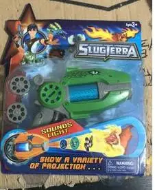 Подарки для детей игрушка из сериала Slugterra проектор пистолет Slugterra эльфы 16 видов светящаяся музыкальная игрушка-проектор пистолет Slager эльф маленькие куклы - Цвет: Зеленый