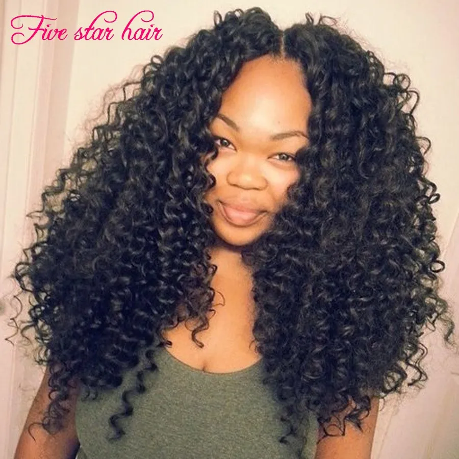New Arrival U part wigs virgin hair 180 density Peruvian Curly U part real human hair