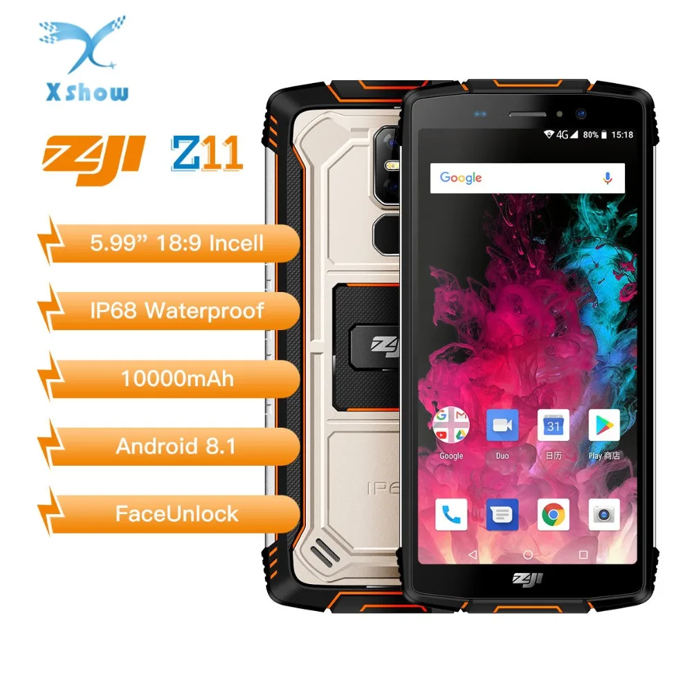 Смартфон Homtom Zoji z11 IP68 телефон с экраном 5 99 дюйма ОЗУ 4 Гб ПЗУ 64 восьмиядерный