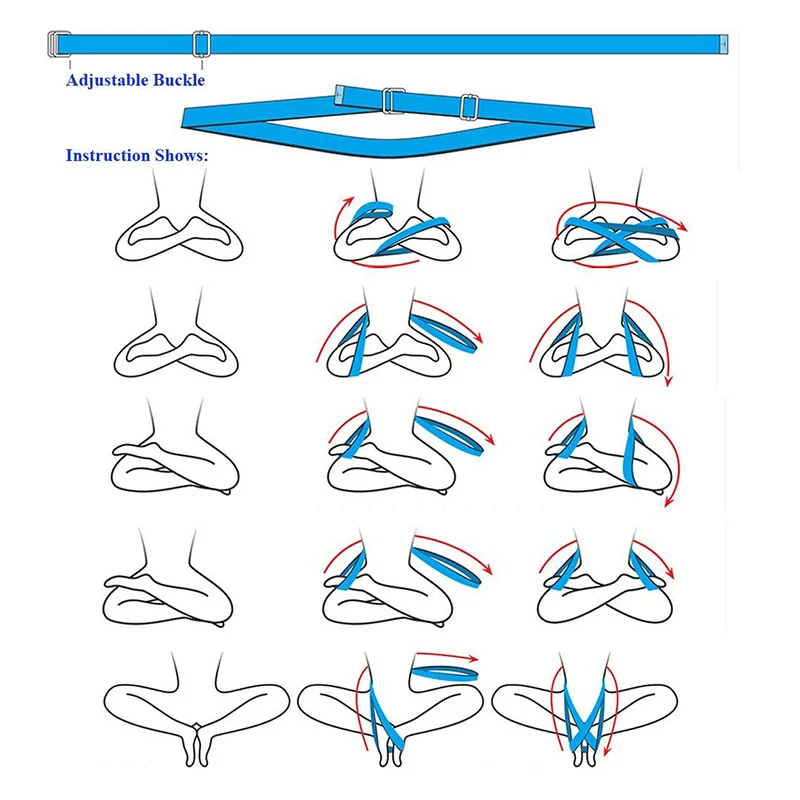 Медитация Йога ремень безопасности здоровая Осанка Поддержка ремень для Lotus Asana положение Woen Йога Медитация крест-ноги ремни