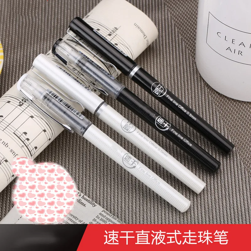 

High quality quick-drying pen gel pen 0.38mm/0.5mm full needle black office student pen signature pen balck ink