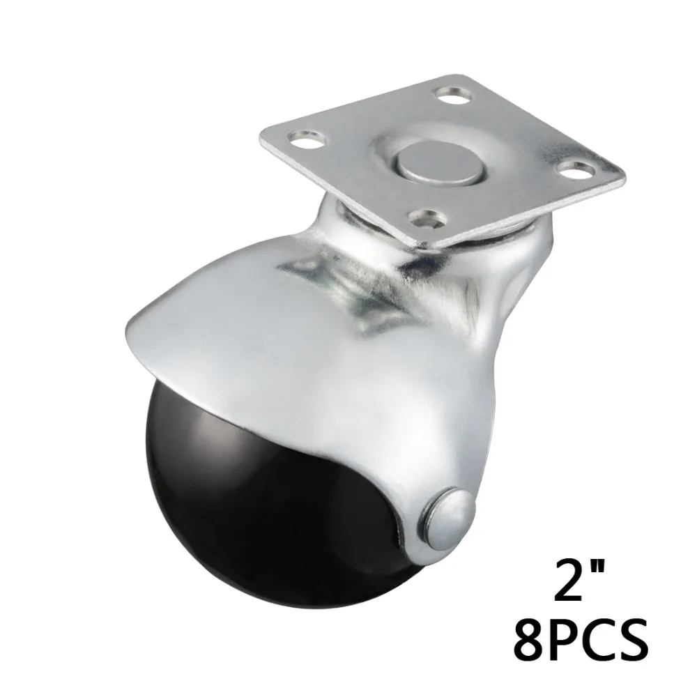 Buy uxcell 8Pcs Hooded Ball Casters 2 Inch, Furniture