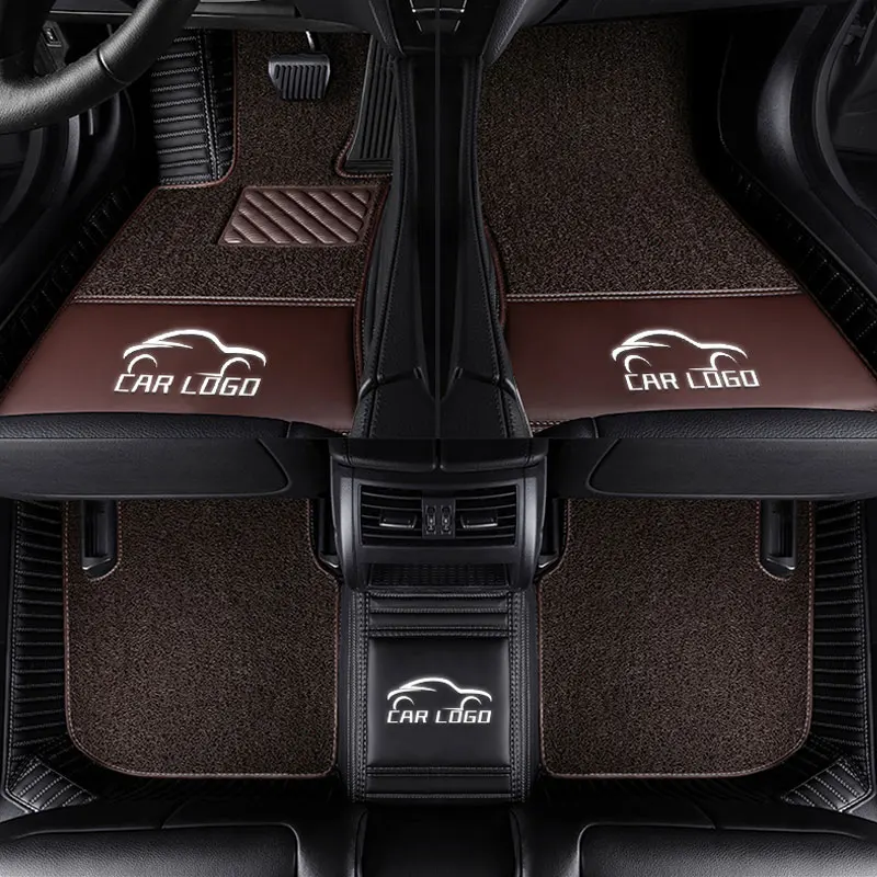 

Custom Car floor mats Case for Skoda badge LOGO ctavia Superb Yeti Fabia spaceback 3D heavy duty car styling carpet floor liner