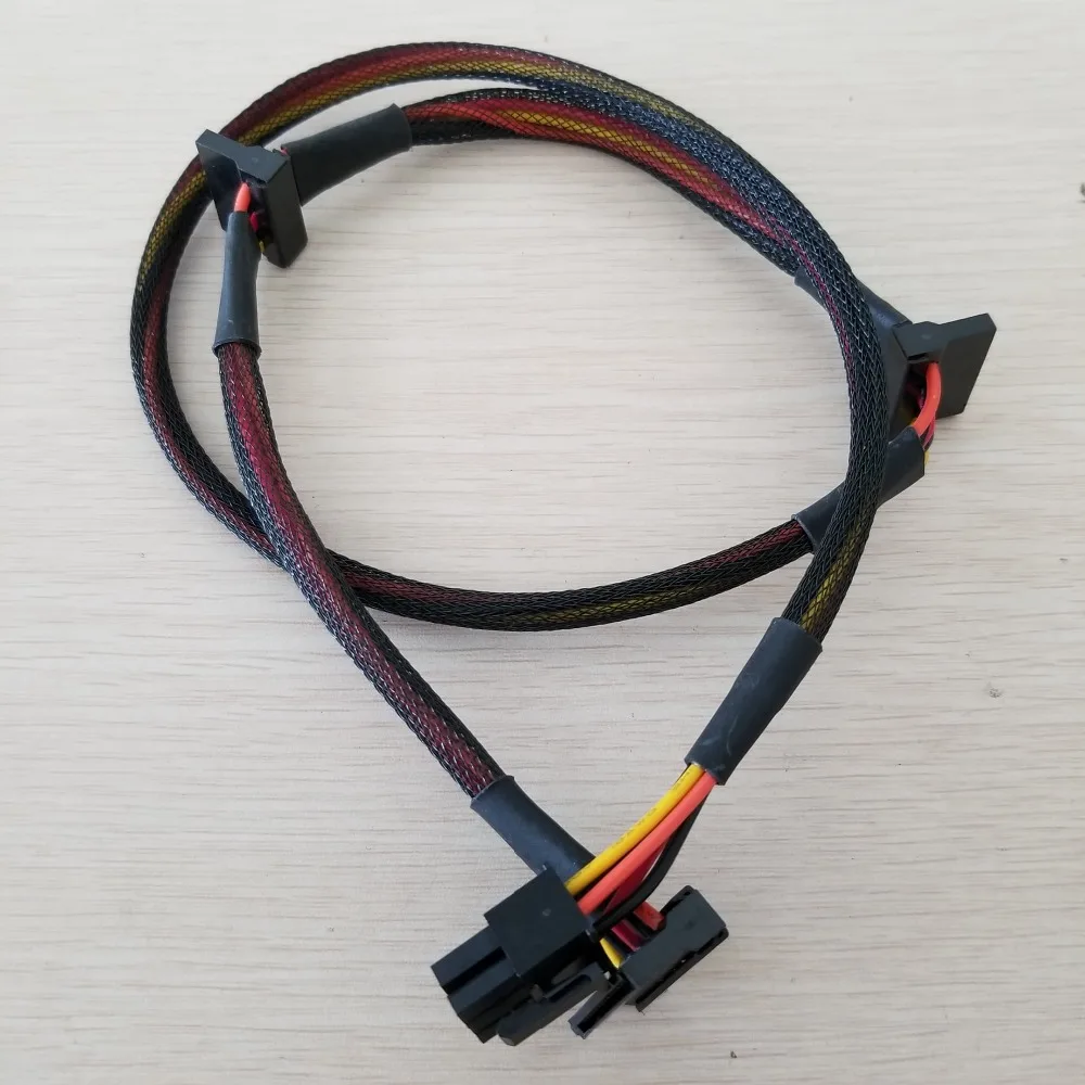 Модульный блок питания 6Pin к 3 портам SATA, кабель питания 18AWG, провод 80 см для серии NP TP ECO|sata cable|cable sata satacable sata | АлиЭкспресс