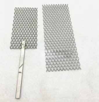 

1mm thickness 3mmx6mm hole high purity titanium mesh electrode Ti meshs plate 1Pcs