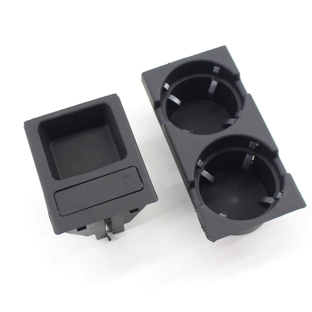 

NEW Black Front Mount For BMW 3 Series E46 1999-2006 Center Console Storage Coin Box + Cup Holder