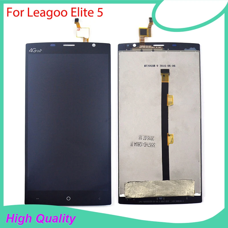 100 Original for LEAGOO Elite 5 LCD Display Touch Screen Digitizer Assembly Replacement Free Tools black