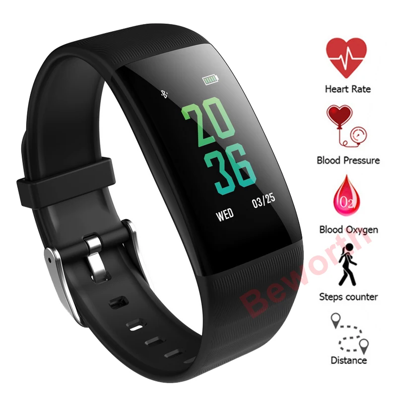 

2018 New Women's Blood Pressure Heart Rate Shock Smart Watch Bluetooth Pedometer Waterproof Sports watch Relogio Feminino