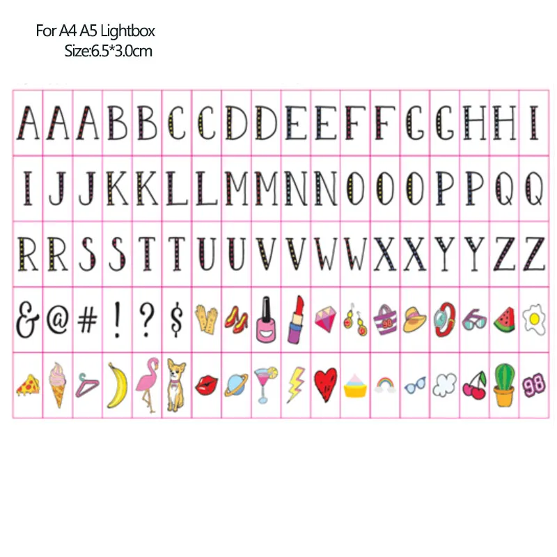 Total Link A4 A5 Cinema Lightbox Letter Night Light Box DIY Lights Xmas Holiday Weeding Card & Sign - 32832083893