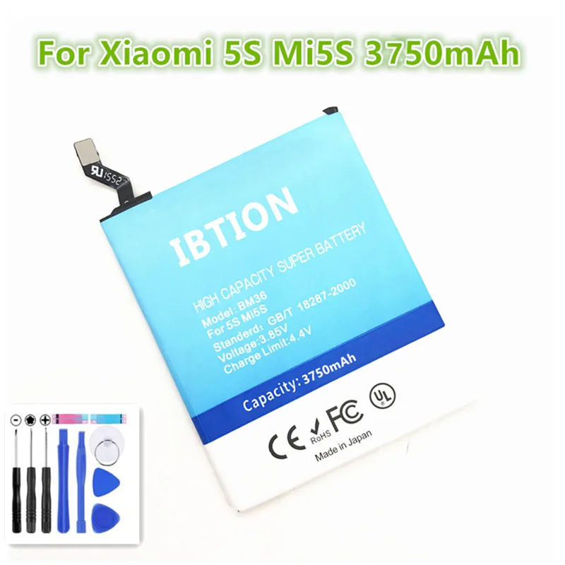 IBTION 3750 мАч BM36 батарея для Xiaomi 5S Mi5S сотового телефона + Инструменты | Мобильные