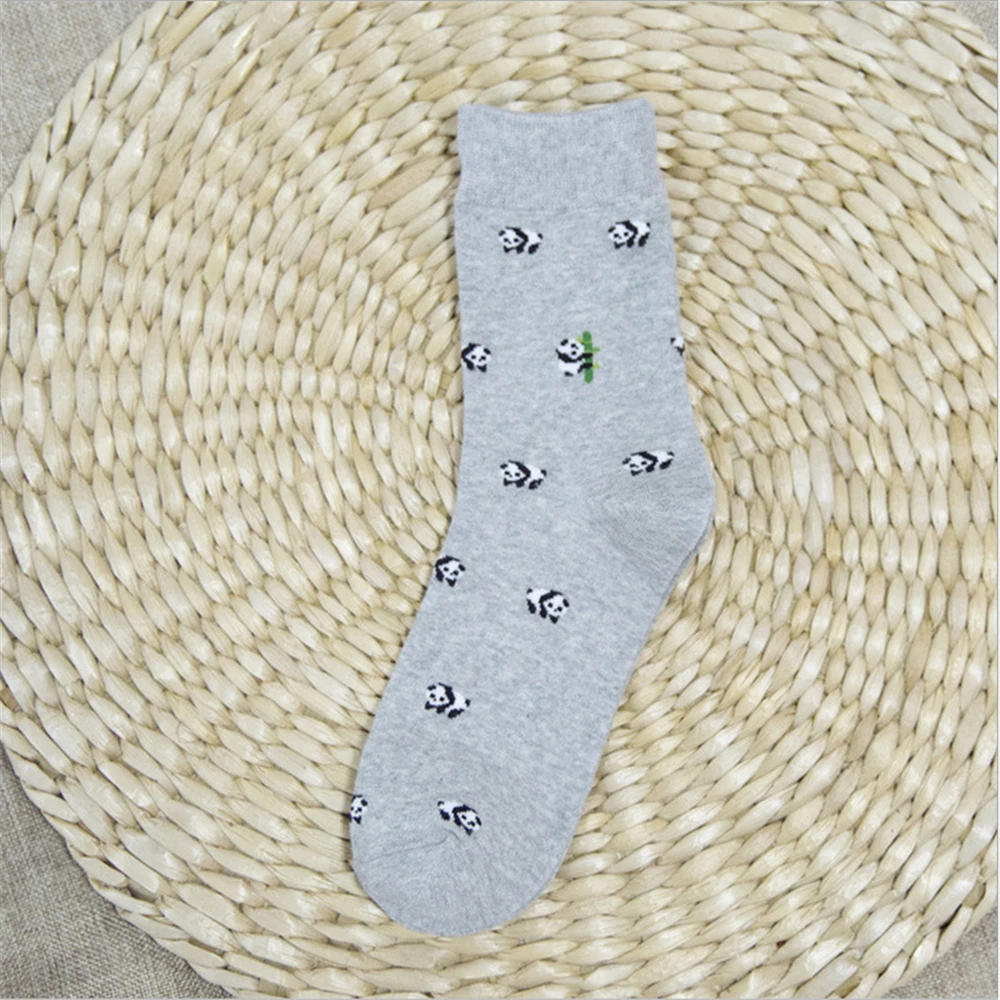 Модные маленькие милые носки с мультяшным животным Весна Для женщин мягкие хлопковые носки с принтами Чик енота овечку панда копилка