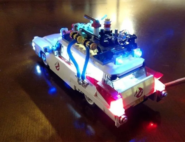 Günstig LED Licht Kit (nur licht enthalten) für 21108 blocks set Kompatibel mit Ghostbusters Ecto 1 ziegel (Auto Nicht Enthalten)