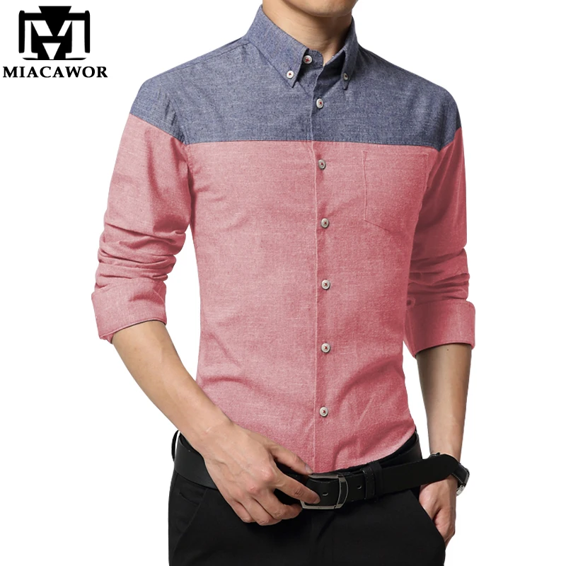 Mawon 2019 Новая повседневная мужская рубашка модный бренд Chemise Homme Slim Fit платье рубашки с длинным рукавом социальная рубашка плюс размер 4XL MC243