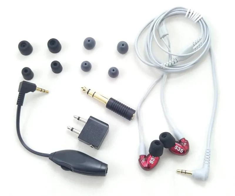Отличное предложение! Съемные наушники SE535 Hi Fi стерео вкладыши SE 535 отдельный