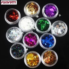 Блестки Brillantini, блестки, конфетти для пыли, блестки, голографический пигмент, пудра для дизайна ногтей, лазерное ремесло, Poudre хлопья 633