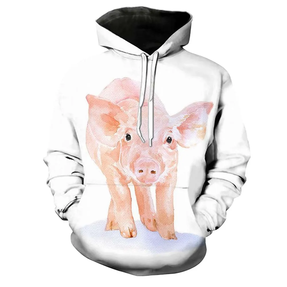 

2018 NEW Cute Hoodie women Hooded printed Squirrel/Bird/Pig/Deer Sweatshirt Womens Girl Kid Hoody Streetwear Harajuku Tracksuits