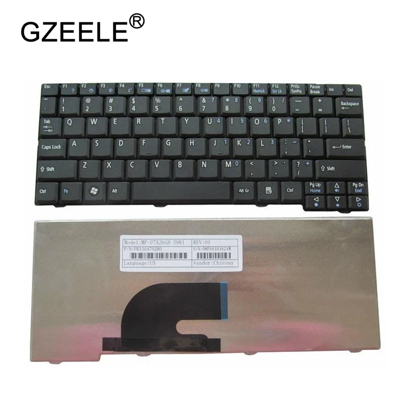 GZEELE New FOR ACER Aspire One D150 D250 KAV10 KAV60 A110 KAV60 KAVA0 D150 ZG5 ZG8 523H P531H N214C